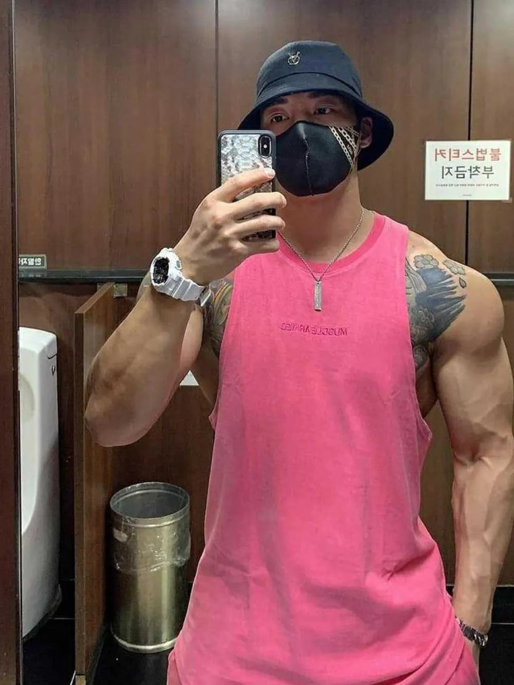 Men's Plus Size Round Neck Tank