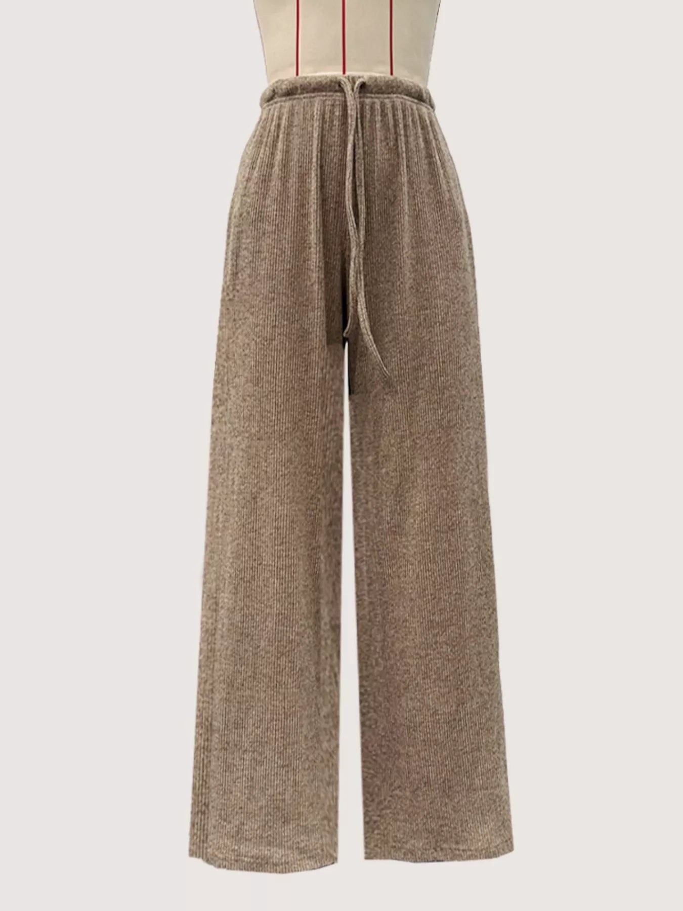 Drawstring Wide Leg Pants