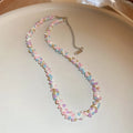Titanium Steel Rice Bead Necklace