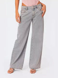Washed Wide Leg Jeans