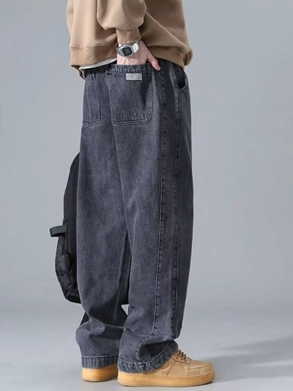 Men's Full Size Wide Leg Jeans Plus Size