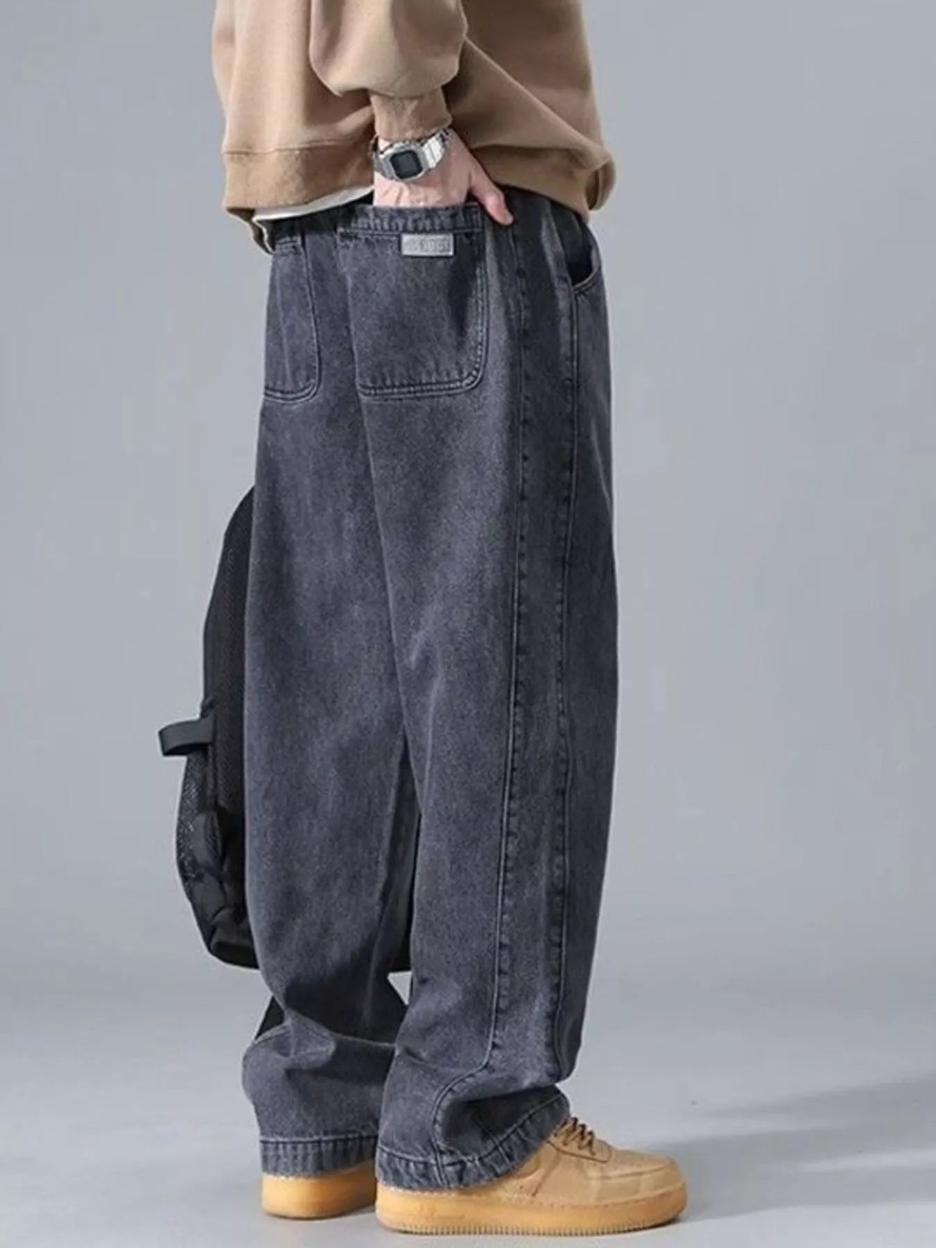 Men's Full Size Wide Leg Jeans Plus Size