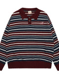 Men's Striped Long Sleeve Sweater