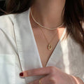 925 Sterling Silver Geometric Pendant Necklace