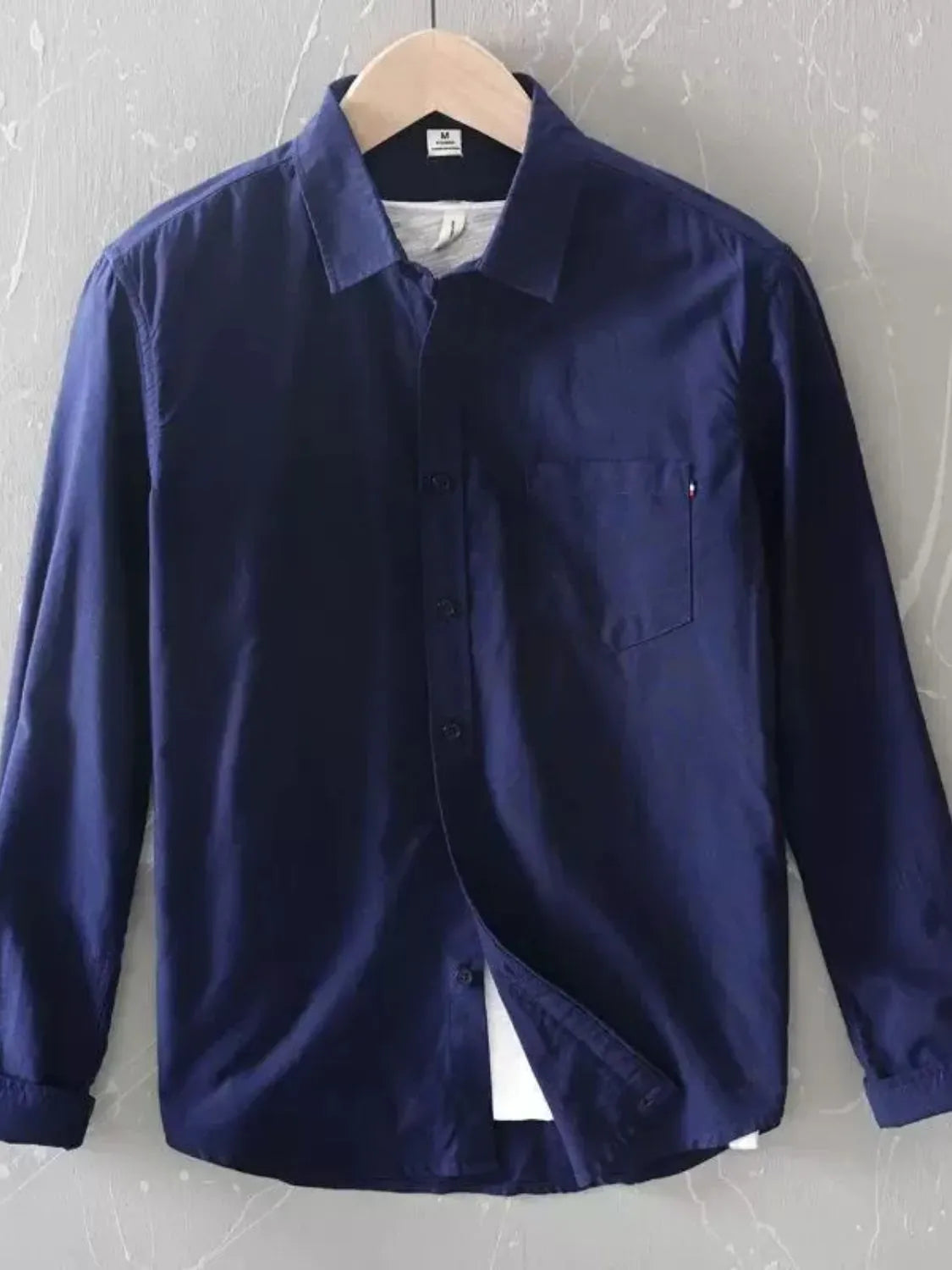 Men's Plus Size Button Up Long Sleeve Shirt