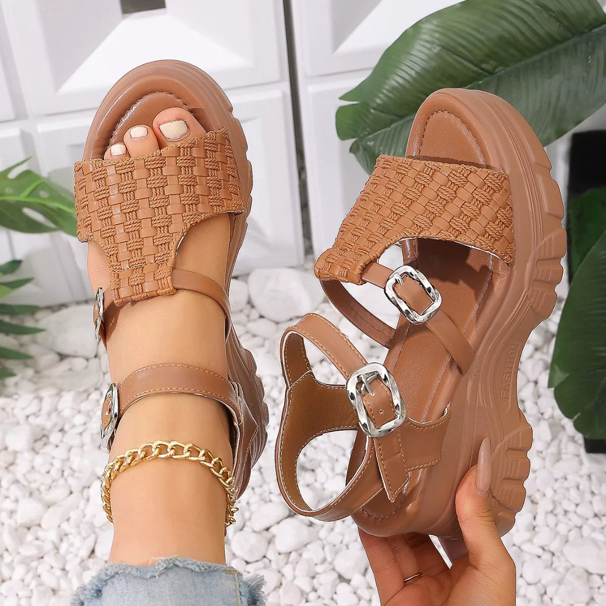 Open Toe Wedge Sandals