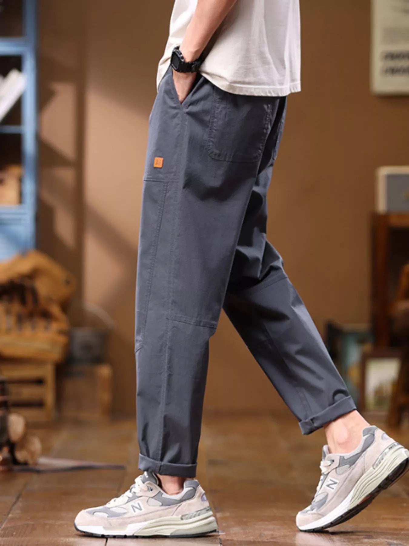 Men's Full Size Loose Fit Pants Plus Size