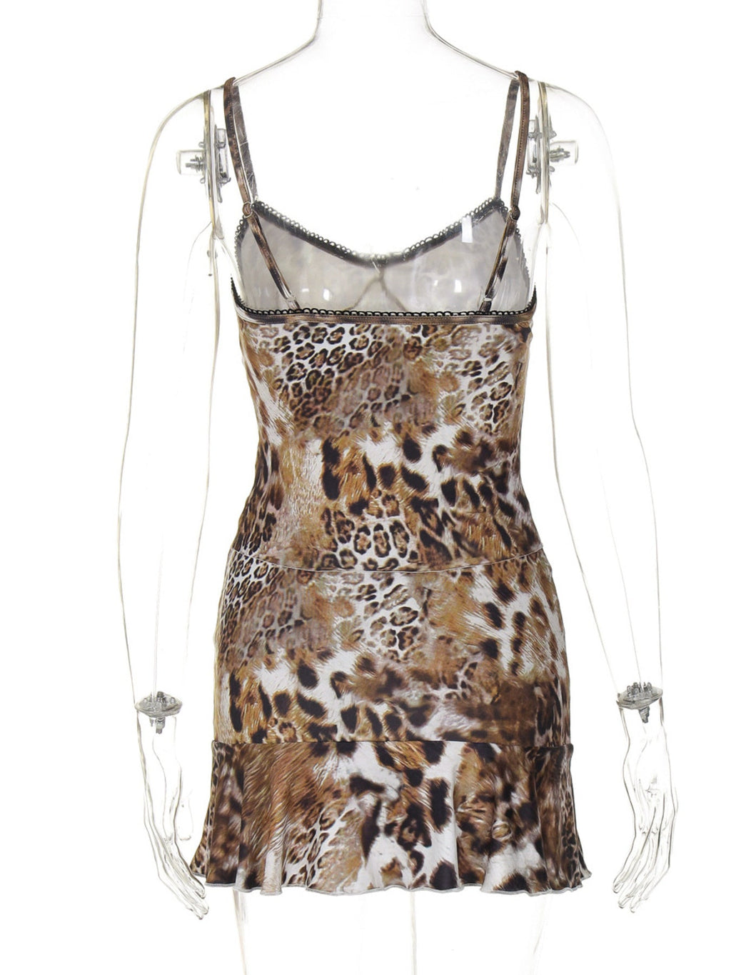 Leopard Print Cami Top and Mini Skirt Set