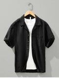 Men's Plus Size Button Up Short Sleeve Shirt