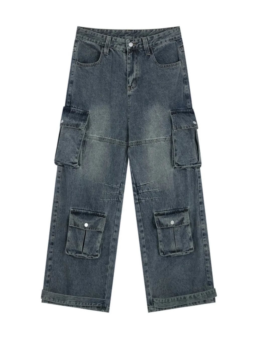 Men's Wide Leg Cargo Jeans