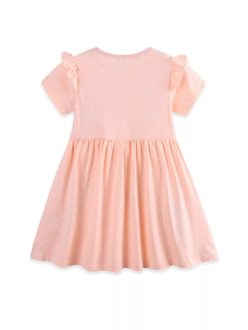 Children's Ice Cream Applique Round Neck Dress