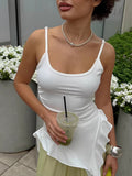 Ruffled Hem Cami Top