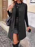 Sleeveless Longine Vest Coat