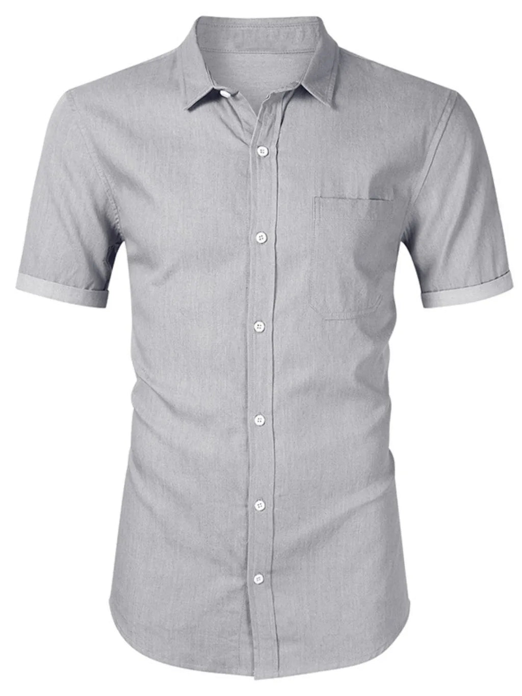 Men's Button Up Short Sleeve Shirt