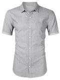 Men's Button Up Short Sleeve Shirt