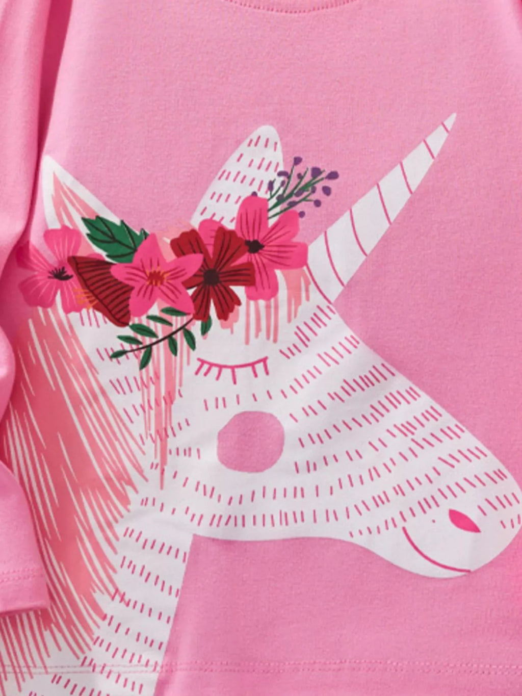 Children's Cute Unicorn Graphic Long Sleeve T-Shirt