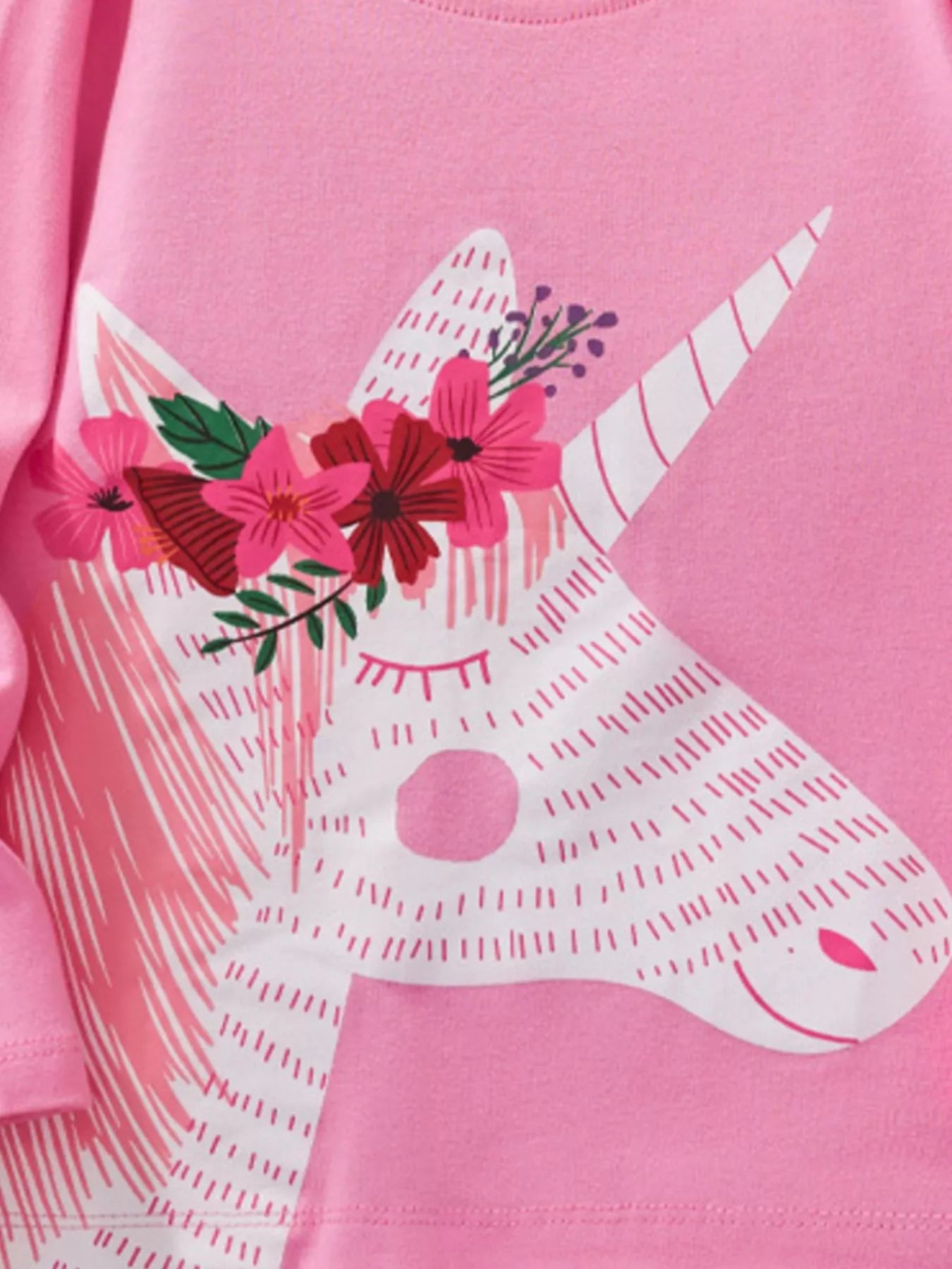 Children's Cute Unicorn Graphic Long Sleeve T-Shirt