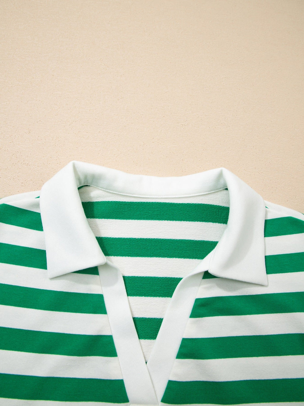 Striped Ruffled Sleeve Blouse