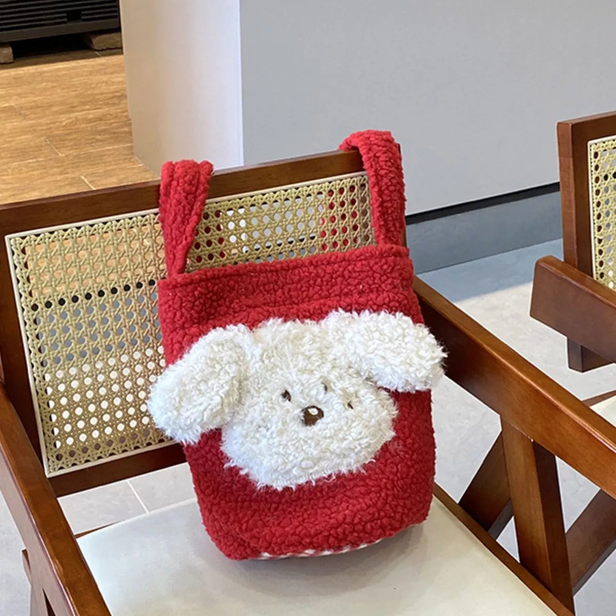 Cute Dog Plush Crossbody Bag