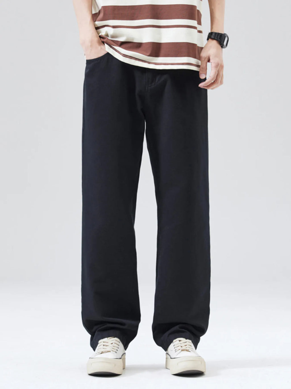 Men's Full Size Wide Leg Pants Plus Size