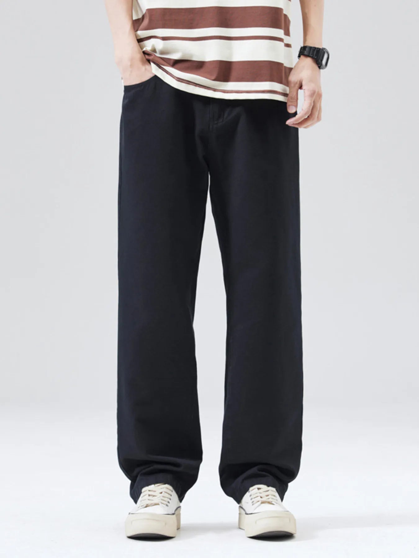 Men's Full Size Wide Leg Pants Plus Size