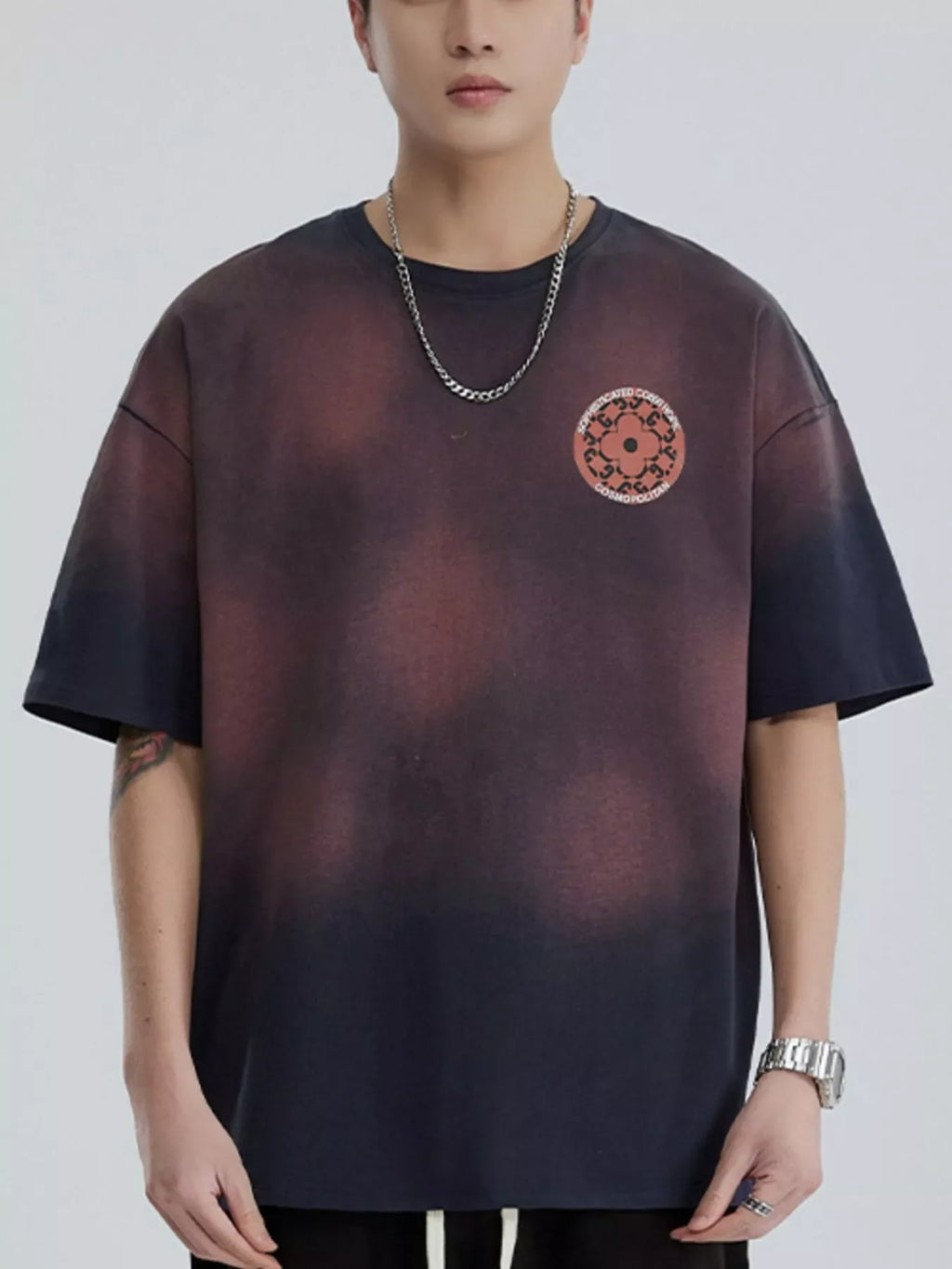 Men's Full Size Round Neck Short Sleeve T-Shirt Plus Size