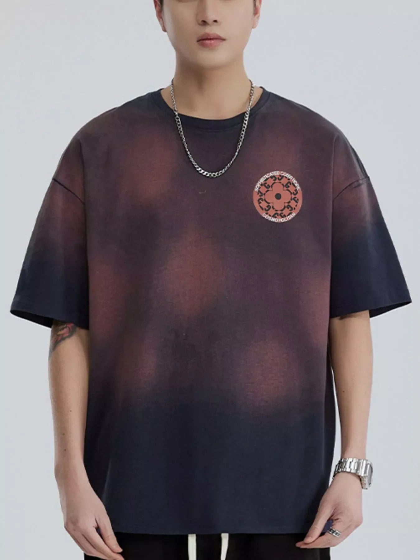 Men's Full Size Round Neck Short Sleeve T-Shirt Plus Size