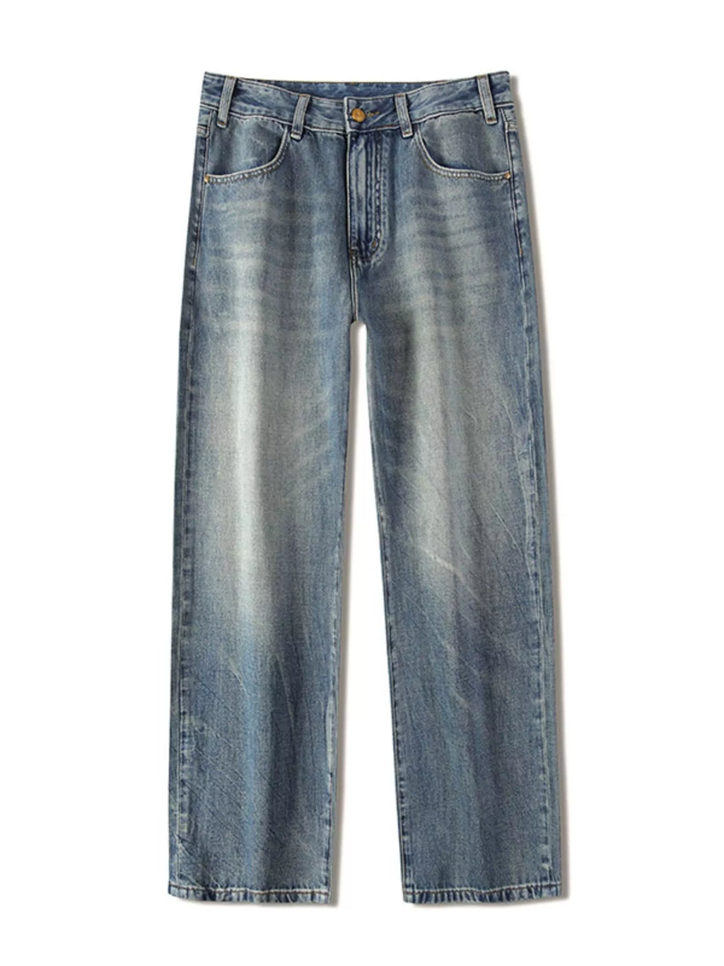 Men's Vintage Wash Loose Fit Jeans