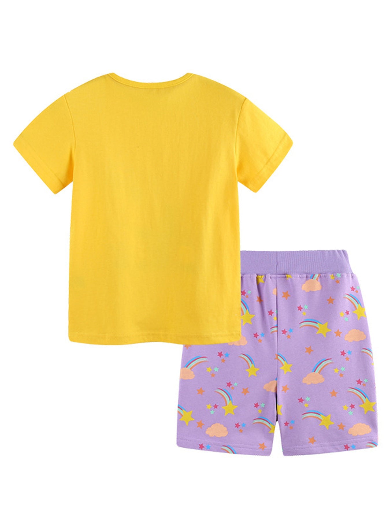 Children's Mushroom & Butterfly Print Tee and Shorts Set
