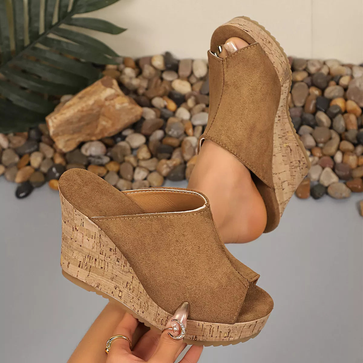 Open Toe Wedge Sandals