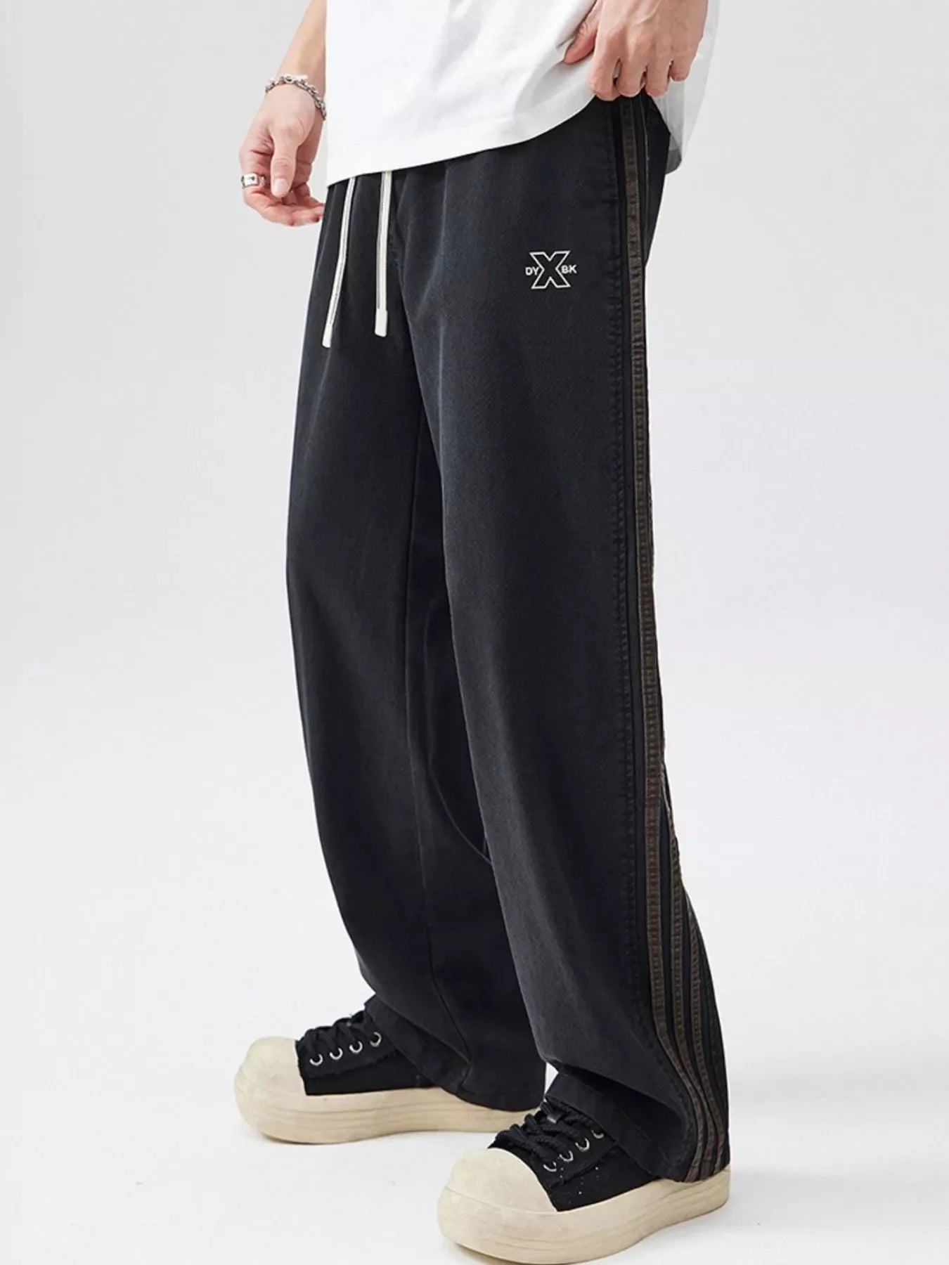 Men's Full Size Drawstring Wide Leg Pants Plus Size