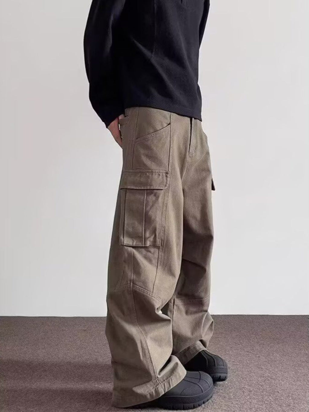 Men's Full Size Loose Fit Cargo Pants Plus Size