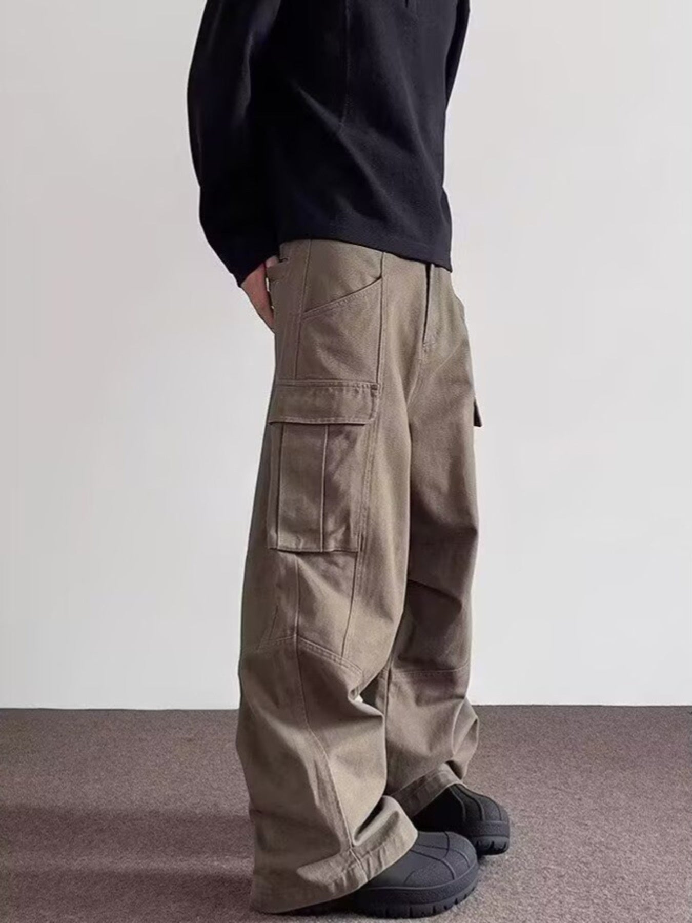 Men's Full Size Loose Fit Cargo Pants Plus Size