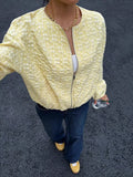 Textured Zip Up Jacket