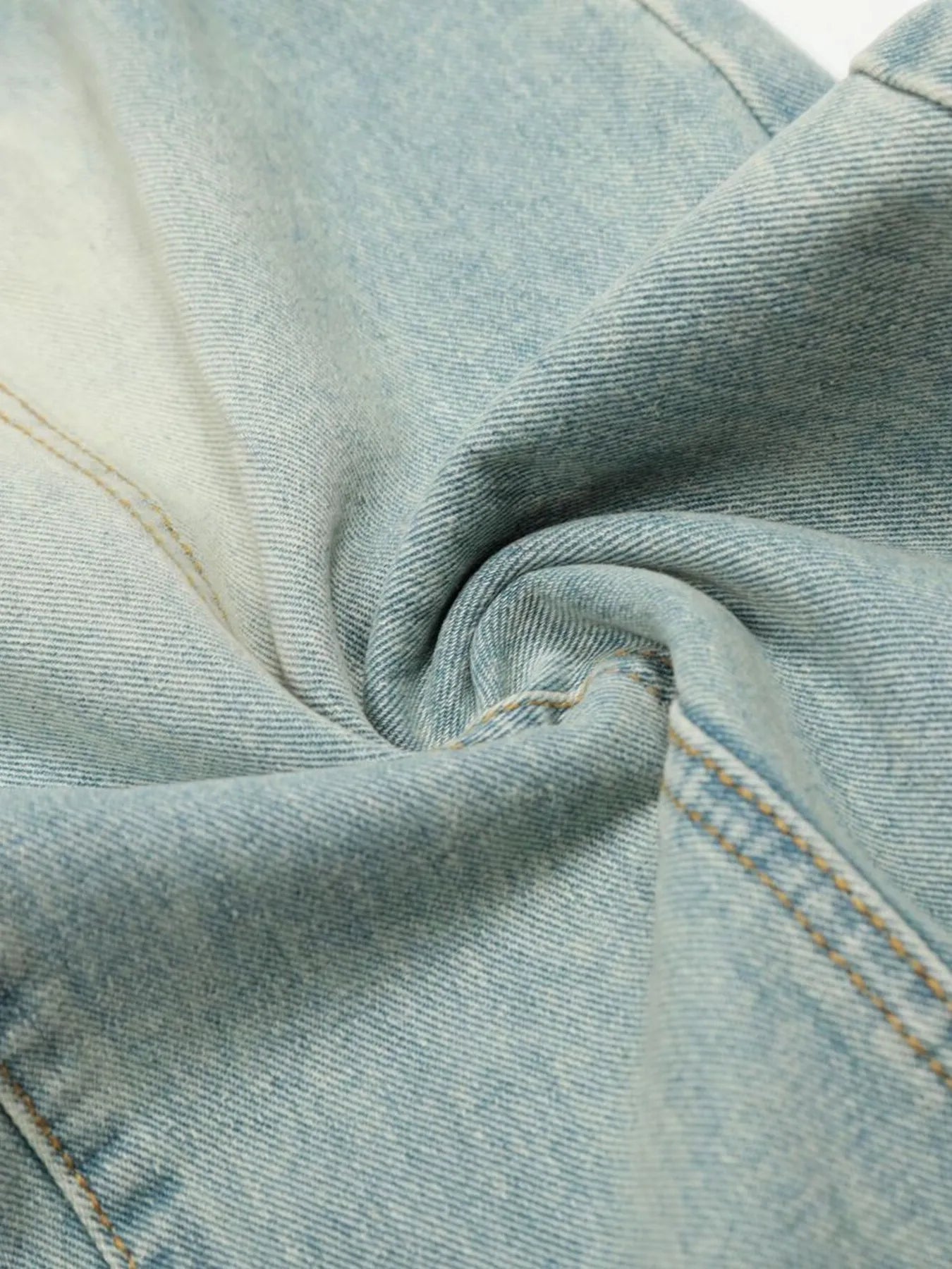 Men's Washed Wide Leg Jeans
