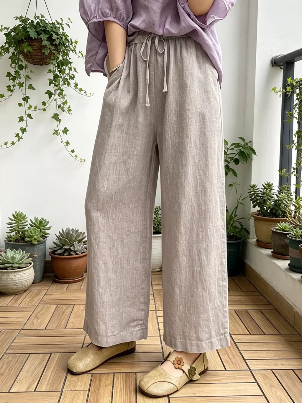 Casual Wide Leg Pants