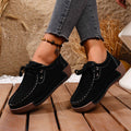Lace Up Round Toe Sneakers