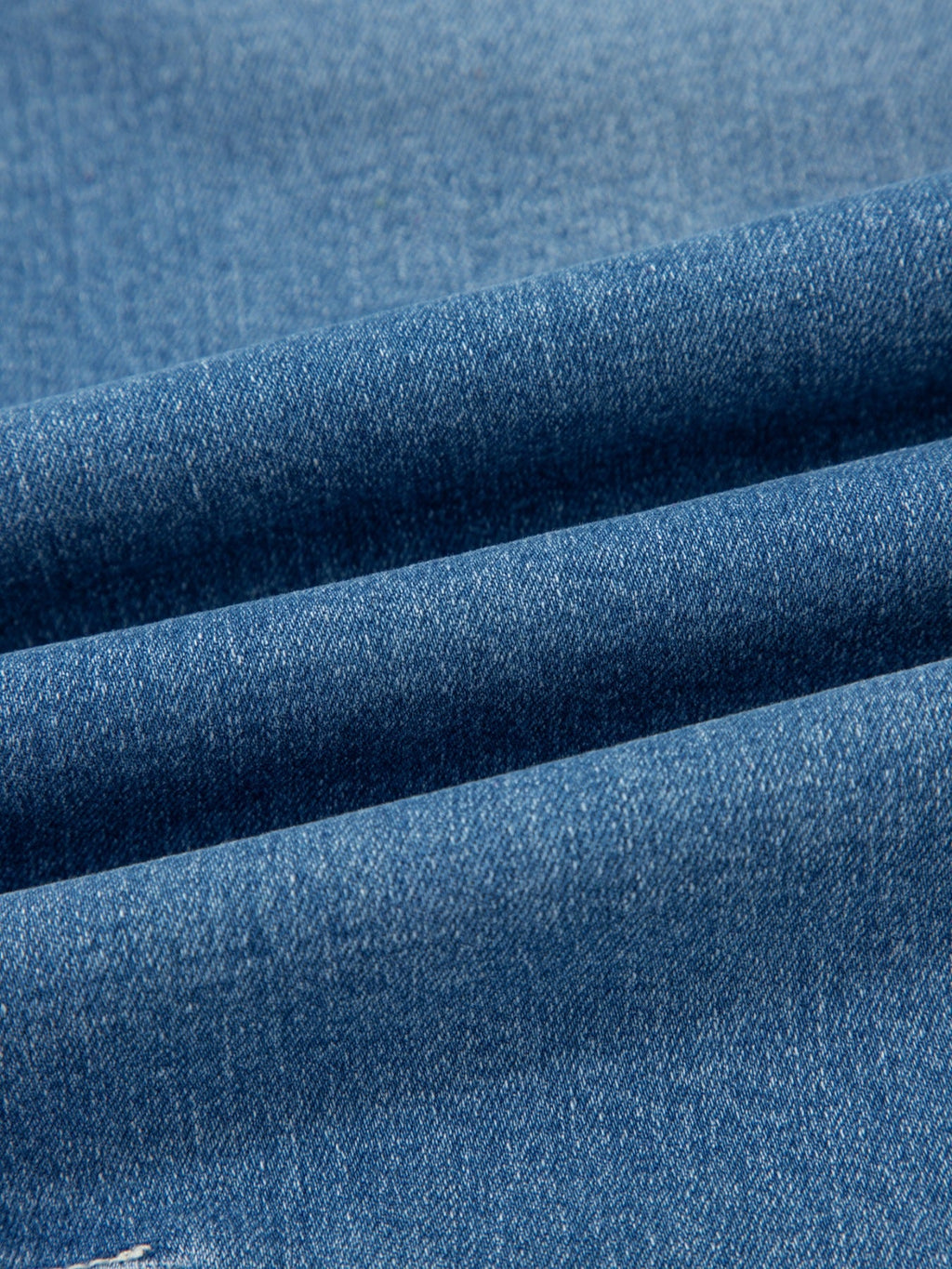 Washed Cuffed Barrel Jeans
