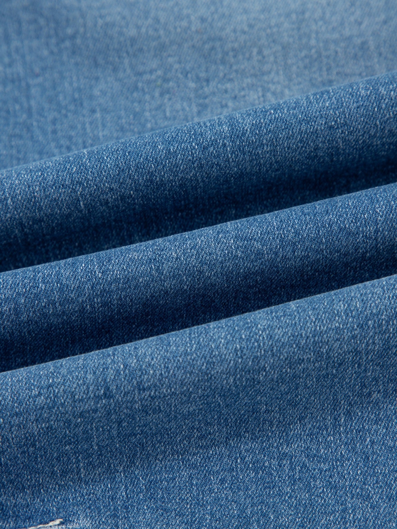 Washed Cuffed Barrel Jeans