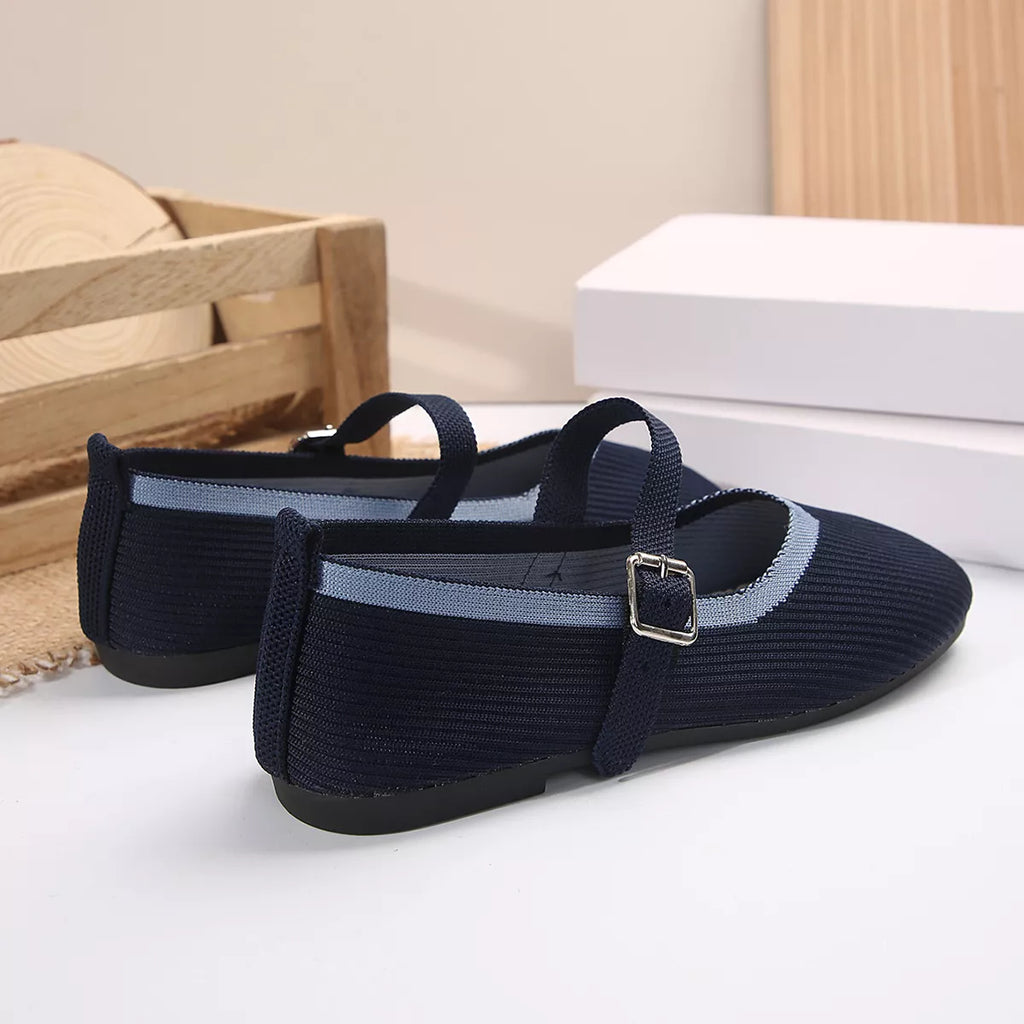 Round Toe Mesh Slip-Ons