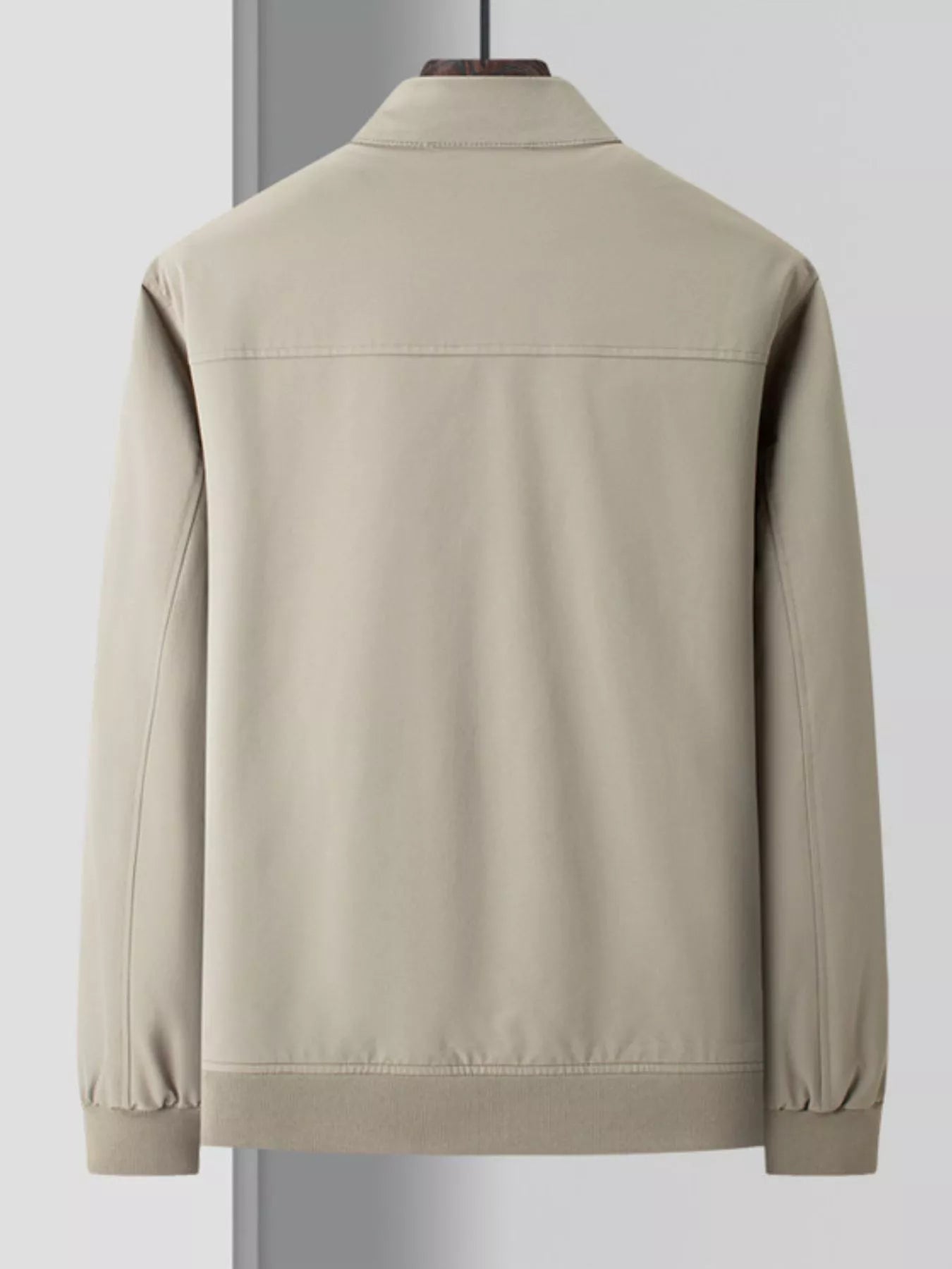 Men's Plus Size Zip Up Long Sleeve Jacket