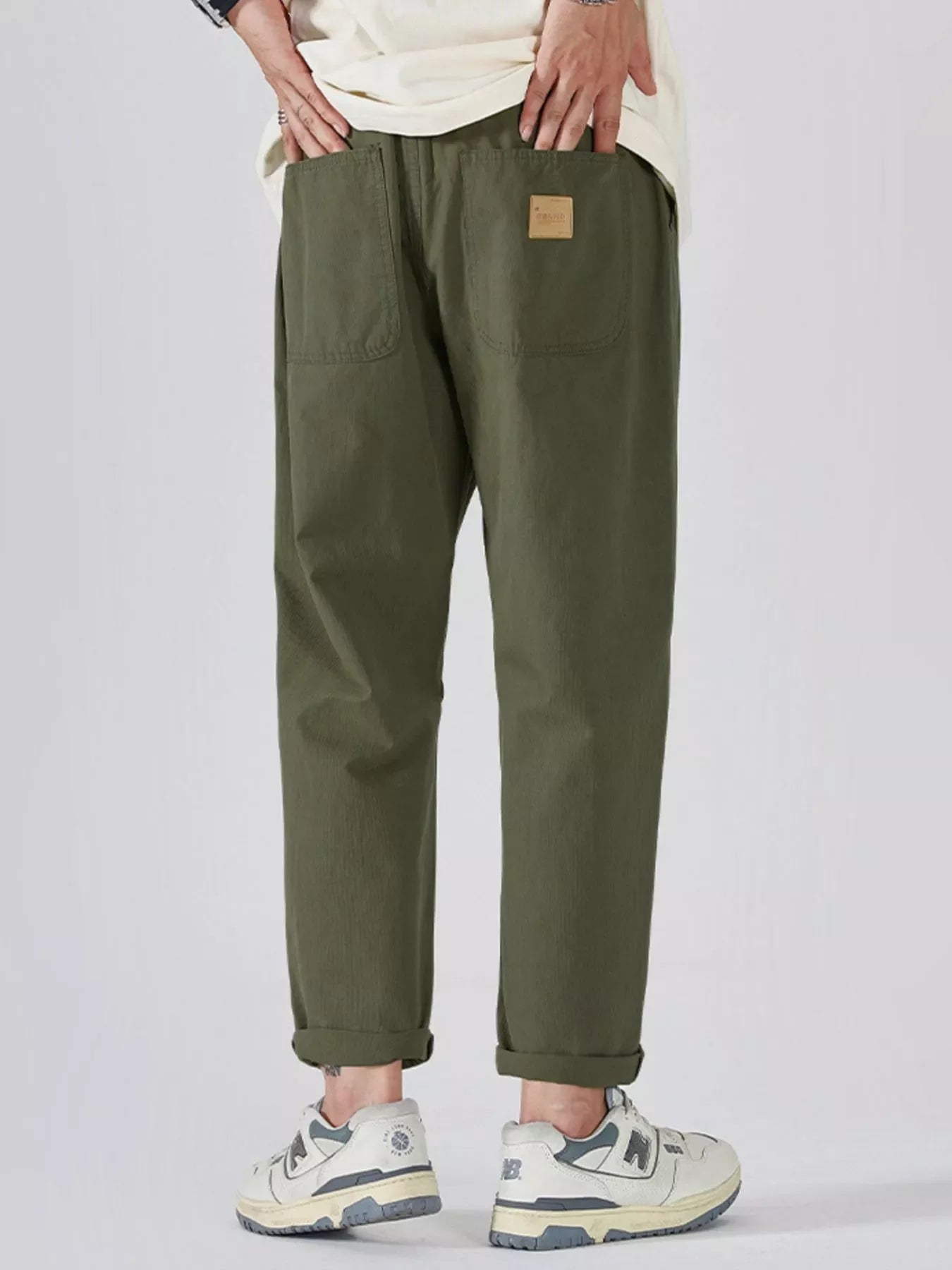 Men's Full Size Drawstring Wide Leg Pants Plus Size