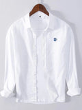 Men's Plus Size Button Up Long Sleeve Shirt