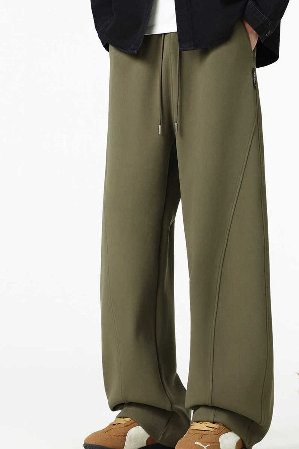 Men's Plus Size Loose Fit Casual Drawstring Pants