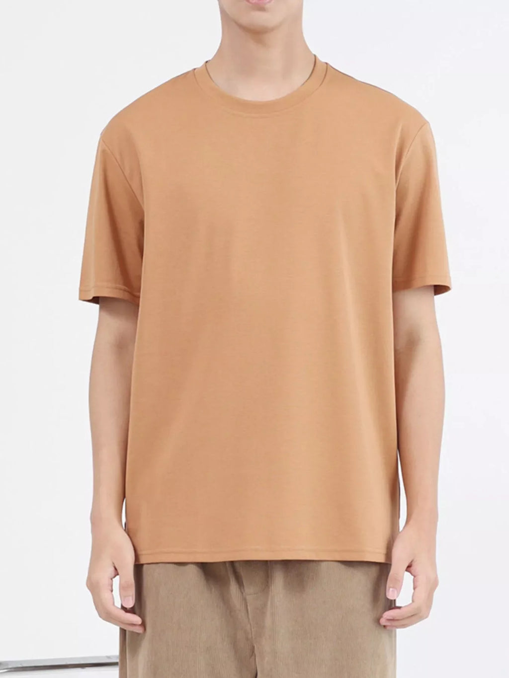 Men's Plus Size Classic Crew Neck T-Shirt