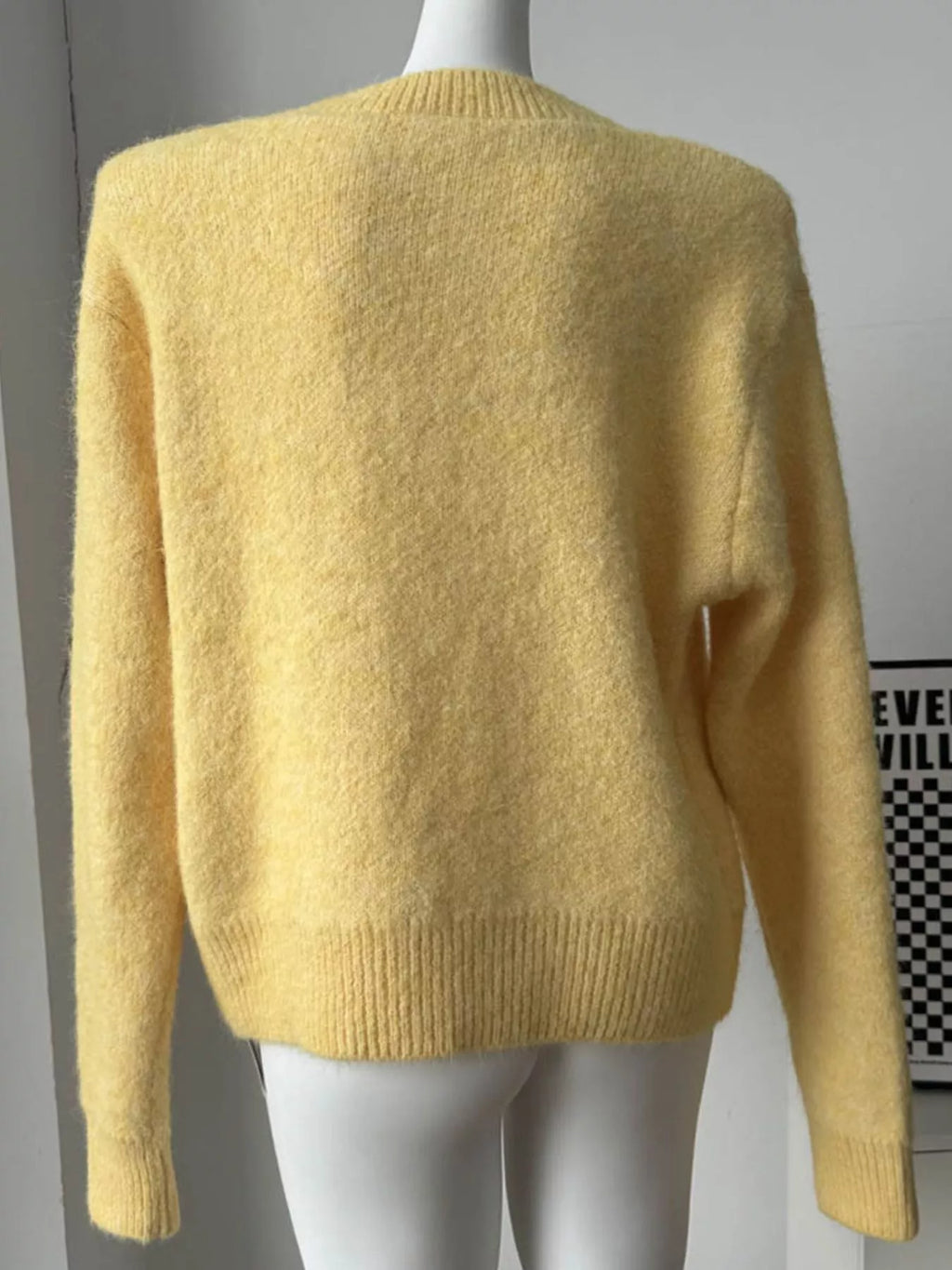 Round Neck Dropped Shoulder Sweater