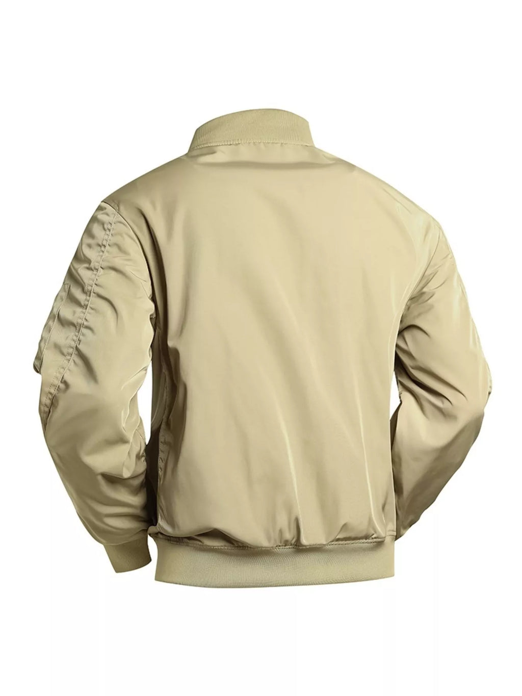 Men's Plus Size Zip Up Long Sleeve Jacket