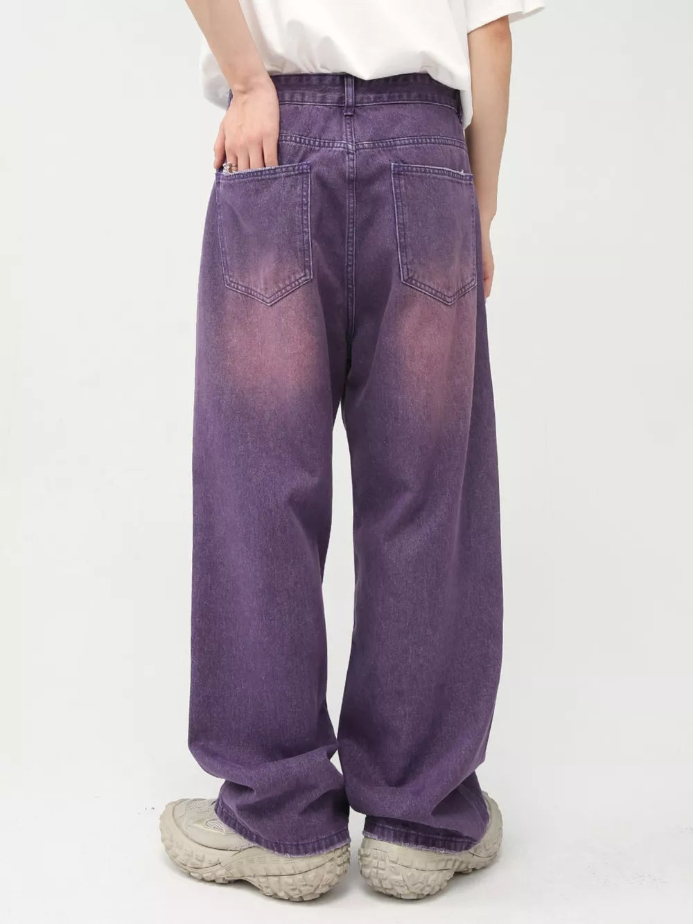 Men's Gradient Wide-Leg Jeans