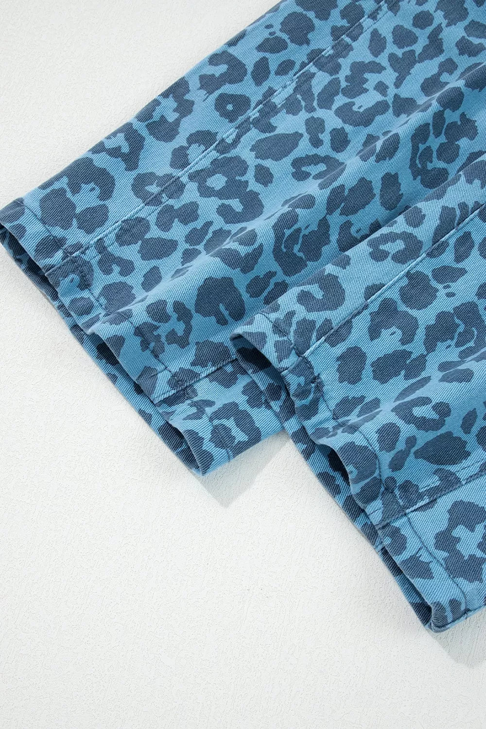Leopard Print Barrel Leg Jeans