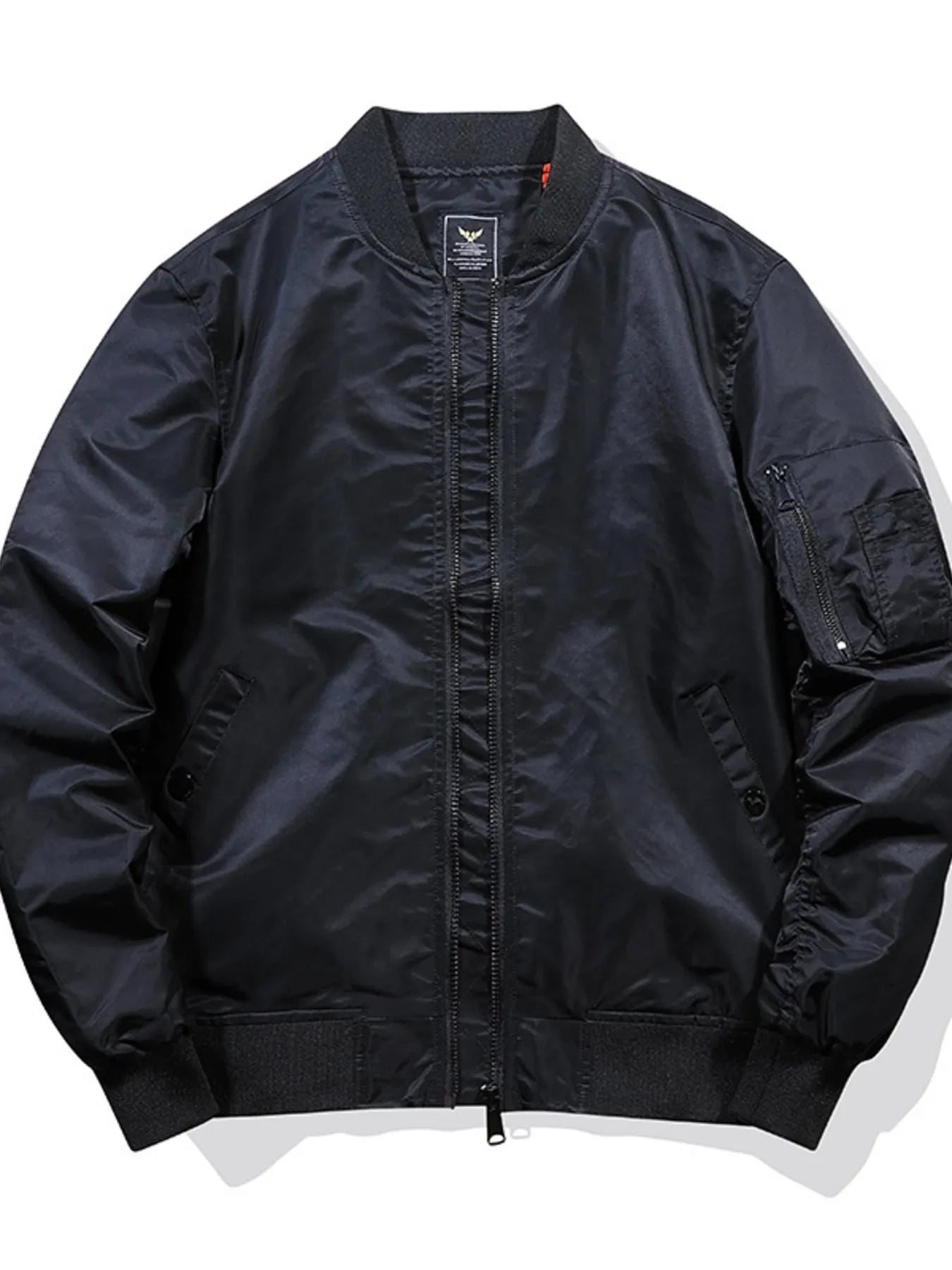 Men's Plus Size Zip Up Long Sleeve Jacket